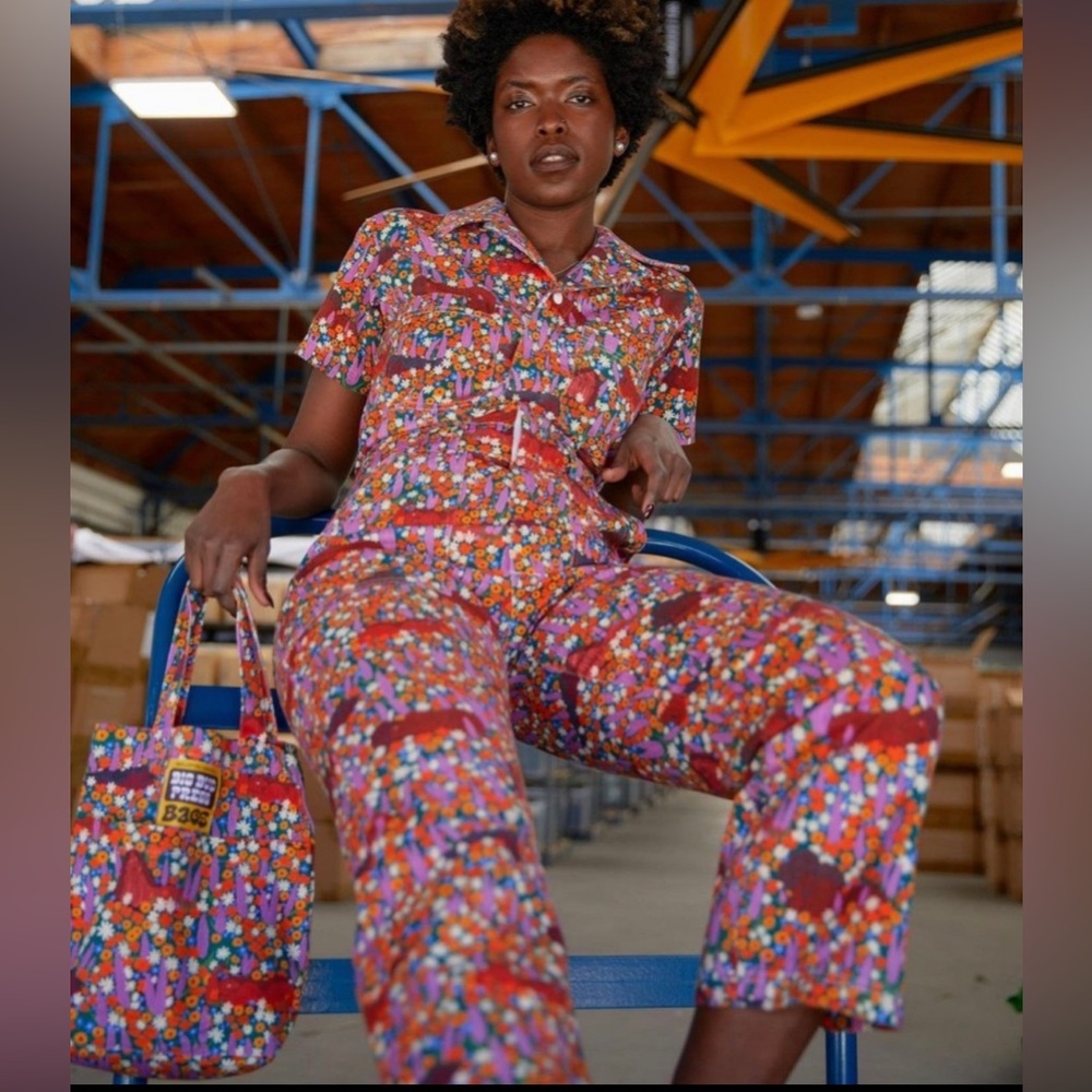 Big Bud Press jumpsuit RARE PRINT SZ L